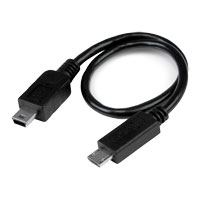 Startech 8" Micro USB to Mini USB OTG Cable for Smartphones/Tablets