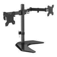 Xclio Dual Monitor Stand for 10 to 27 Inch Monitors with Height/Tilt/Rotate/Swivel/Pivot