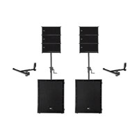 RCF RCF HDL6A (x6) / SUB8004-AS (x2) Active Line-Array Ground-Stacked System