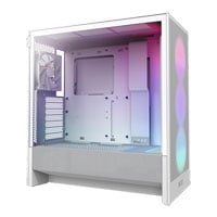 NZXT H5 Flow RGB White Mid Tower Tempered Glass PC Gaming Case