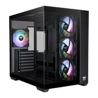 Thermaltake View 380 TG ARGB Mid Tower Tempered Glass PC Gaming Case Black