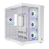 Thermaltake View 380 TG ARGB Mid Tower Tempered Glass PC Gaming Case Snow