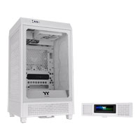 Thermaltake The Tower 200 Snow Mini-ITX PC Gaming Case + LCD Panel Kit Bundle