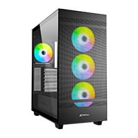Sharkoon Rebel C50 RGB Black, Mid Tower Metal PC Gaming Case