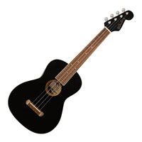 (Open Box) Fender Avalon Tenor Ukulele, Walnut Fingerboard, Black