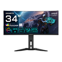 Gigabyte 34" MO34WQC WQHD 175Hz QD-OLED Curved Freesync OLED Gaming Monitor