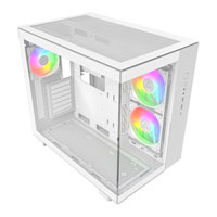 Montech KING 65 PRO White Mid Tower Dual Chamber Case with 6 Port Fan Hub