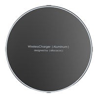 Allocacoc 10W Wireless Charger Aluminium