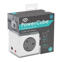 Allocacoc PowerCube 1.5-Metre 'Extended Wi-Fi' 4-Socket Mains Extension Lead with Wi-Fi Extender