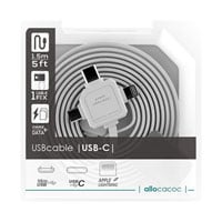 Allocacoc 1.5m USB-C 3-in-1 Cable White