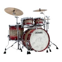 TAMA STAR Walnut 4 Piece 22" Shell Pack (22/10/12/16) - Garnet Japanese Sen Burst