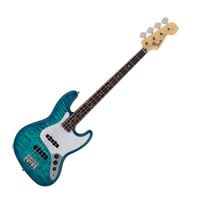 Fender 2024 Made in Japan Hybrid II Jazz Bass Quilt Aquamarine