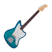 Fender 2024 Collection Made in Japan Hybrid II Jazzmaster Quilt Aquamarine