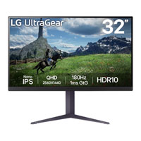 LG 31.5" 32GS85Q-B QHD 180Hz FreeSync IPS Gaming Monitor