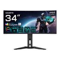 Gigabyte 34" MO34WQC2 WQHD 240Hz QD-OLED Curved OLED Freesync Refurbished Gaming Monitor