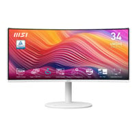 MSI Modern MD342CQPW 34" UWQHD 120Hz Curved White AdaptiveSync HDR VA Gaming Monitor