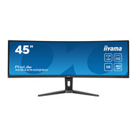 Open Box iiyama Prolite 45" Ultra-Wide 32:9 Quad QHD 165Hz Adaptive Sync Curved VA Monitor USBC Dock