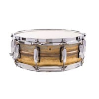 (OPEN BOX) Ludwig Raw Brass Snare Drum - 14-inch x 5-inch - Raw Patina