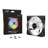 be quiet! Light Wings LX 140mm ARGB Black PWM Fan