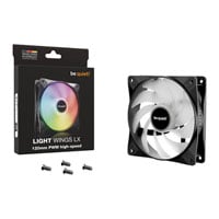 be quiet! Light Wings LX High Speed 120mm ARGB Black PWM Fan