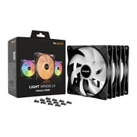 be quiet! Light Wings LX 140mm ARGB Black PWM Triple Fan Pack