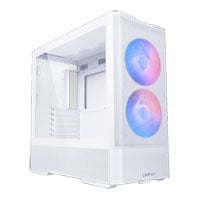 Lian Li LANCOOL 207 White Mid Tower Compact Tempered Glass PC Gaming Case