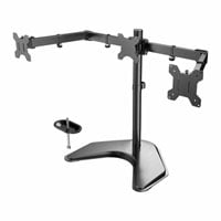 Xclio Triple Monitor Stand for upto 27 Inch Monitors with Height/Tilt/Rotate/Swivel/Pivot