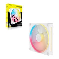 Corsair iCUE LINK LX140-R RGB 140mm PWM Reverse Single 140mm Fan Expansion Kit - White