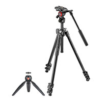 Manfrotto 290 Video Tripod + PIXI Mini Tripod Kit