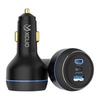 Xclio Premium 130W PD Dual USB-C + USB-A Metal Car Charger