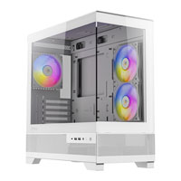 Antec CX500M RGB MicroATX Tempered Glass White PC Gaming Case