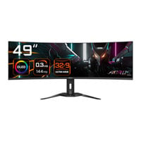 Open Box Gigabyte 49" DQHD 144Hz Curved FreeSync Premium Pro QD-OLED Gaming Monitor