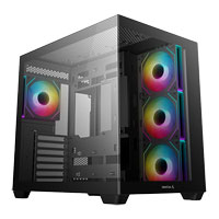 DeepCool CG530 4F Black Tempered Glass Dual Chamber Mid-Tower ATX PC Case