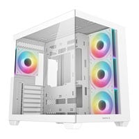 DeepCool CG530 4F White Tempered Glass Dual Chamber Mid-Tower ATX PC Case