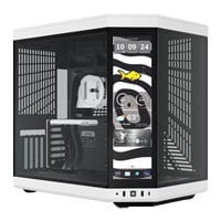 HYTE Y70 Touch Infinite Dual Chamber Tempered Glass Mid Tower Gaming Case with 14.9" 60Hz Display