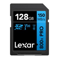 Lexar 800x PRO SDXC UHS-I Card Blue Series 128GB