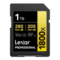 Lexar Professional 1800x SDXC Gold Series 1TB