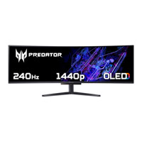 Open Box Acer 49" Predator X49X DQHD 240Hz QD-OLED Freesync Curved Gaming Monitor with KVM + 90W PD