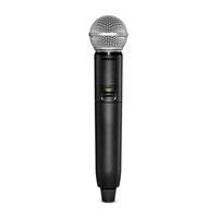 (Open Box) Shure - GLXD2+/SM58-Z4 - Digital Wireless Dual Band Handheld Transmitter