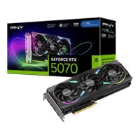 PNY NVIDIA GeForce RTX 5070 12GB ARGB Overclocked Triple Fan Blackwell Graphics Card