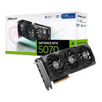 PNY NVIDIA GeForce RTX 5070 12GB Overclocked Triple Fan Blackwell Graphics Card