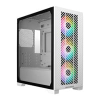 Cooler Master Elite 301 MicroATX Tempered Glass White PC Gaming Case