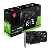 MSI NVIDIA GeForce RTX 3050 6GB VENTUS 2X E OC Ampere Graphics Card