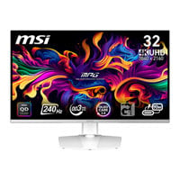 MSI 31.5" MPG 321URXW QD-OLED UHD 240Hz White G-Sync Compatible Monitor