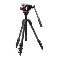 Manfrotto 502 Fluid Video Head Flat Base With 055 Video Carbon Fibre Tripod