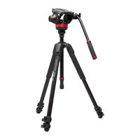 Manfrotto 502 Fluid Video Head Flat Base With 055 Video Aluminium Tripod