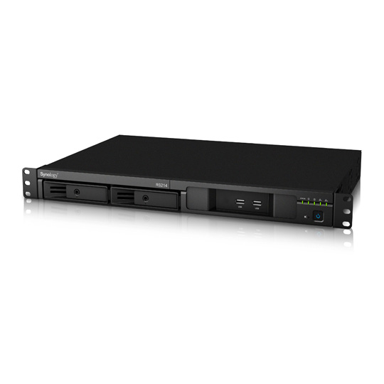 Synology RS214 1U 2 Bay Rackmount NAS Server SATA 2.5