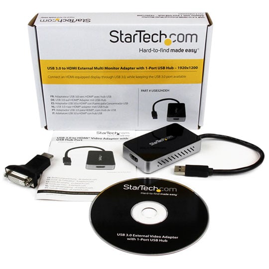 StarTech USB 3.0 to HDMI External Video Card LN54369 - USB32HDEH | SCAN UK