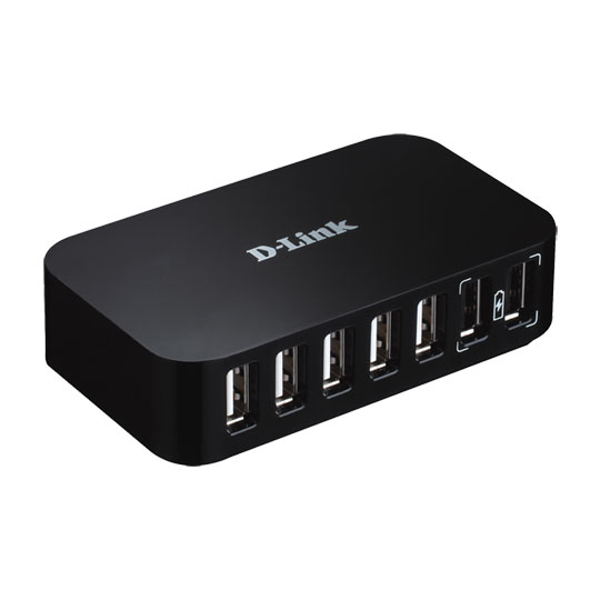 Dlink DUB-H7/E 7-port External USB 2.0 Hub with PSU - EU LN58417 | SCAN UK