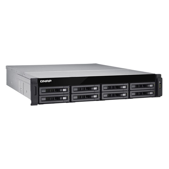 Qnap 8 Bay 2U Rackmount High Performance Unified Storage NAS Solution ...